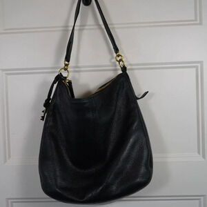 Fossil Black Leather Shoulder Bag